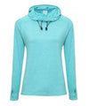 AWDis JC038 Women's cool cowl neck top - Ocean Blue Melange