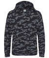 AWDis JH14J Kids camo hoodie - Black Camo