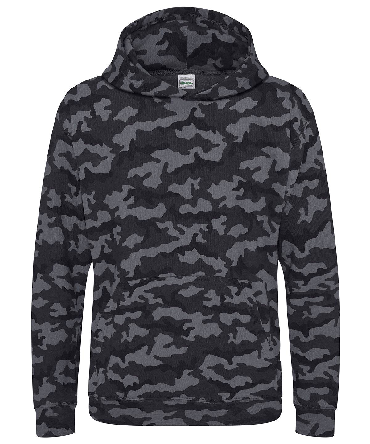 AWDis JH14J Kids camo hoodie - Black Camo