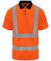 ProRTX RX710 High visibility polo - HV Orange/Navy