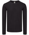 Fruit of the Loom SS433 Iconic 150 classic long sleeve T — Black