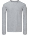 Fruit of the Loom SS433 Iconic 150 classic long sleeve T — Heather Grey