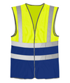 Orbit HVW03TT - Hi-Vis Two Tone Waistcoat — Yellow/Royal