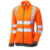 LEO SSL03 Hollicombe - Hi-Vis Ecoviz Womens Zipped Sweatshirt — Orange