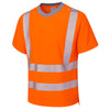 LEO T03 Larkstone - Hi-Vis Ecoviz Performance+ T-Shirt — Orange