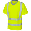 LEO T03 Larkstone - Hi-Vis Ecoviz Performance+ T-Shirt — Yellow
