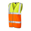 LEO W01 Tarka - Hi-Vis Ecoviz Waistcoat — Yellow/Orange