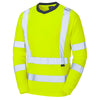 LEO T05 Riverton - Hi-Vis Ecoviz Comfort Sleeved T-Shirt — Yellow