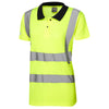LEO PL01 Lana - Hi-Vis Ecoviz Comfort Womens Polo Shirt — Yellow