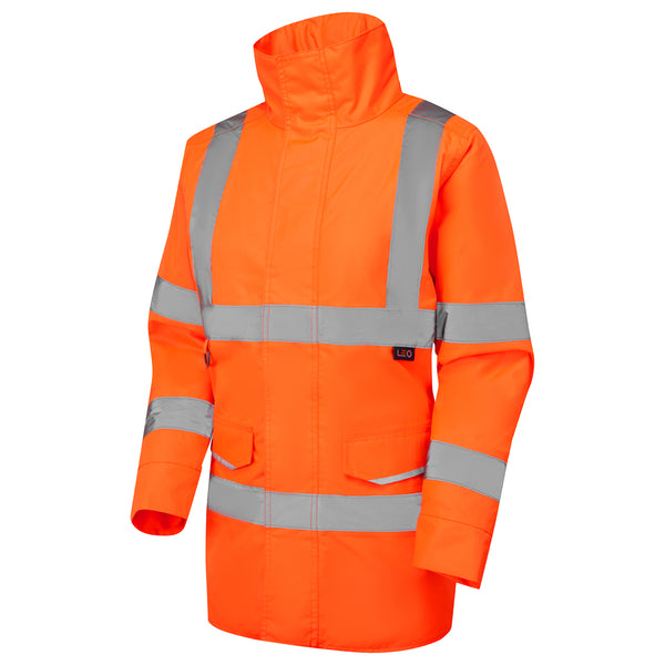 LEO AL01 Cheristow - Hi-Vis Ecoviz 4K Womens Baffle Lined Anorak — Orange