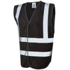 LEO W05 Pilton - Ecoviz Reflective Waistcoat — Black