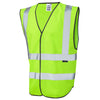 LEO W05 Pilton - Ecoviz Reflective Waistcoat — Lime