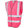 LEO W05 Pilton - Ecoviz Reflective Waistcoat — Pink