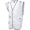 LEO W05 Pilton - Ecoviz Reflective Waistcoat — White