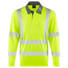 LEO P13 Georgeham - Hi-Vis Ecoviz COOLMAX High Performance Sleeved Polo Shirt — Yellow