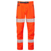 LEO WTL01 Starcross - Hi-Vis Ecoviz Womens Stretch Work Trouser — Orange