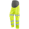 LEO CM01 Verity - Hi-Vis Ecoviz Poly/Cotton Maternity Cargo Trouser — Yellow