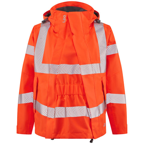 LEO JL04/EX01 Rosemoor - Hi-Vis Womens Jacket with Maternity Expander — Orange