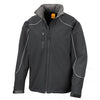 RESULT R118A - HOODED SOFTSHELL JACKET — Black