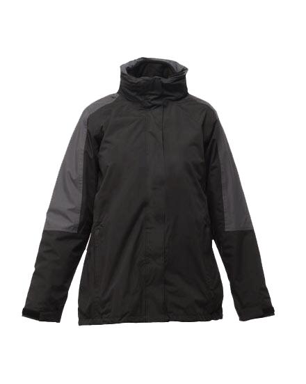 Regatta TRA132 Defender III - Ladies 3-In-1 Jacket — Black / Grey