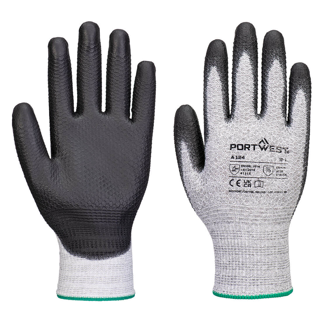 Portwest A124 - Grip 13 PU Diamond Knit Glove (Pk12)