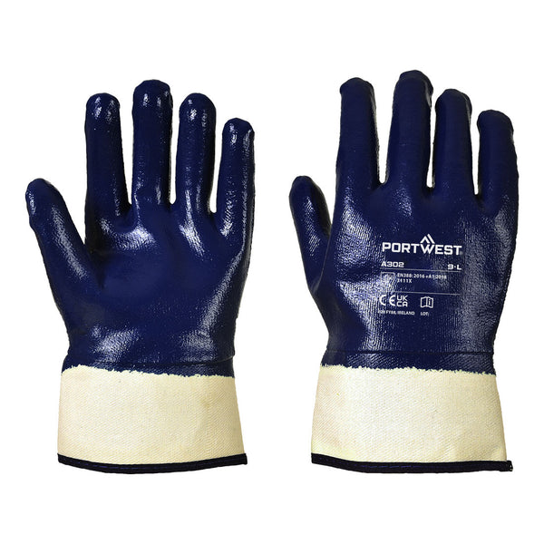 Portwest A302 - Fully Dipped Nitrile Safety Cuff