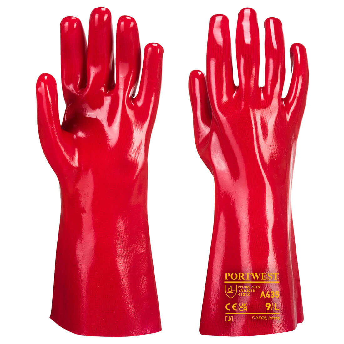 Portwest A435 - Grip 12 PVC Gauntlet 35cm