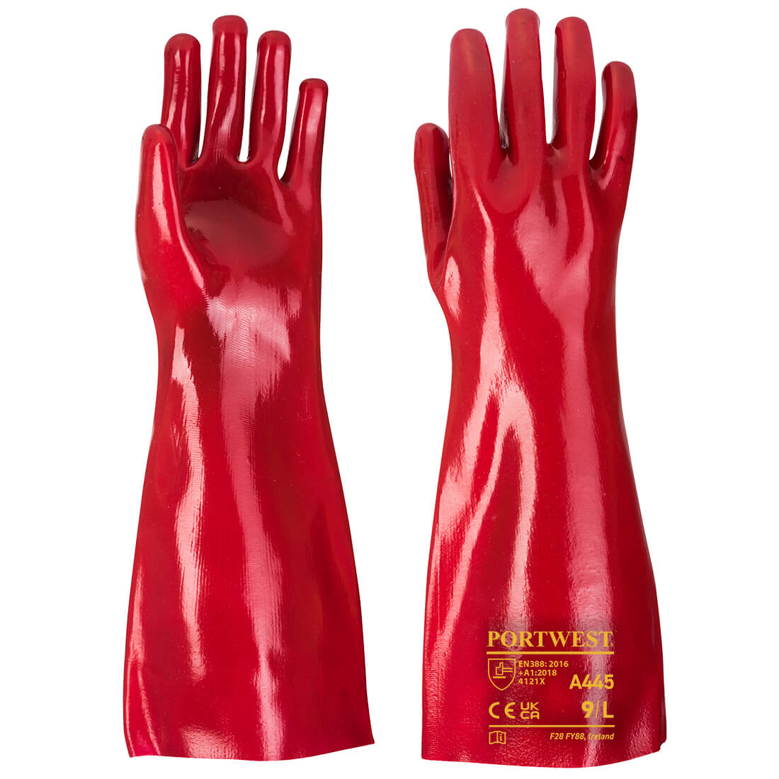 Portwest A445 - Grip 12 PVC Gauntlet 45cm