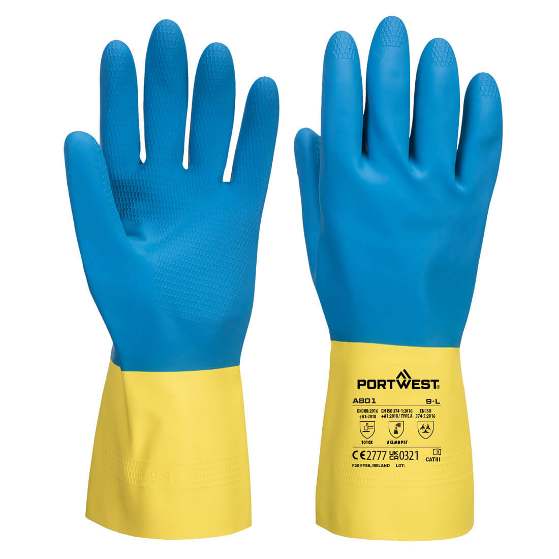 Portwest A801 - Double Dipped Latex Gauntlet