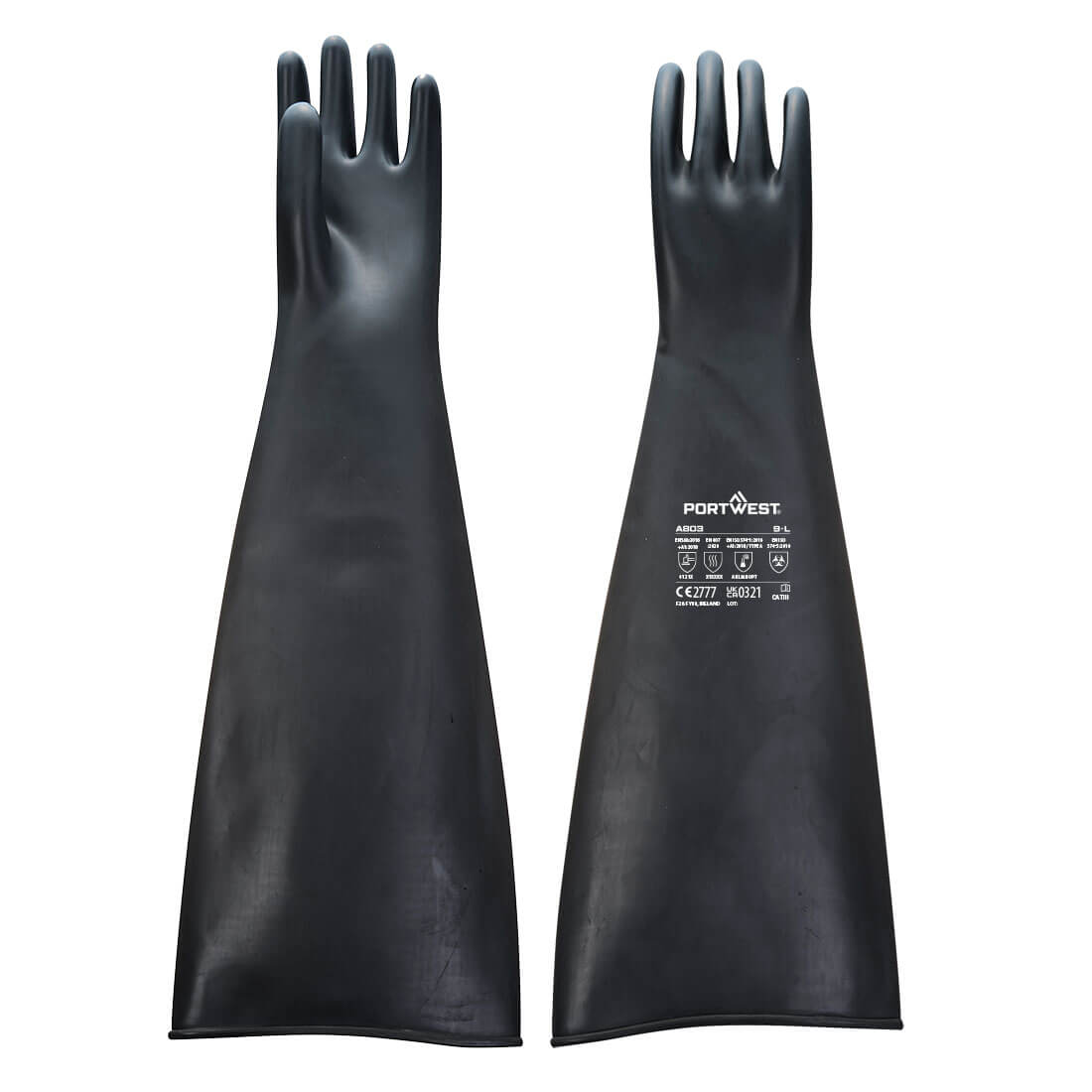 Portwest A803 - Heavyweight Latex Rubber Gauntlet 600mm