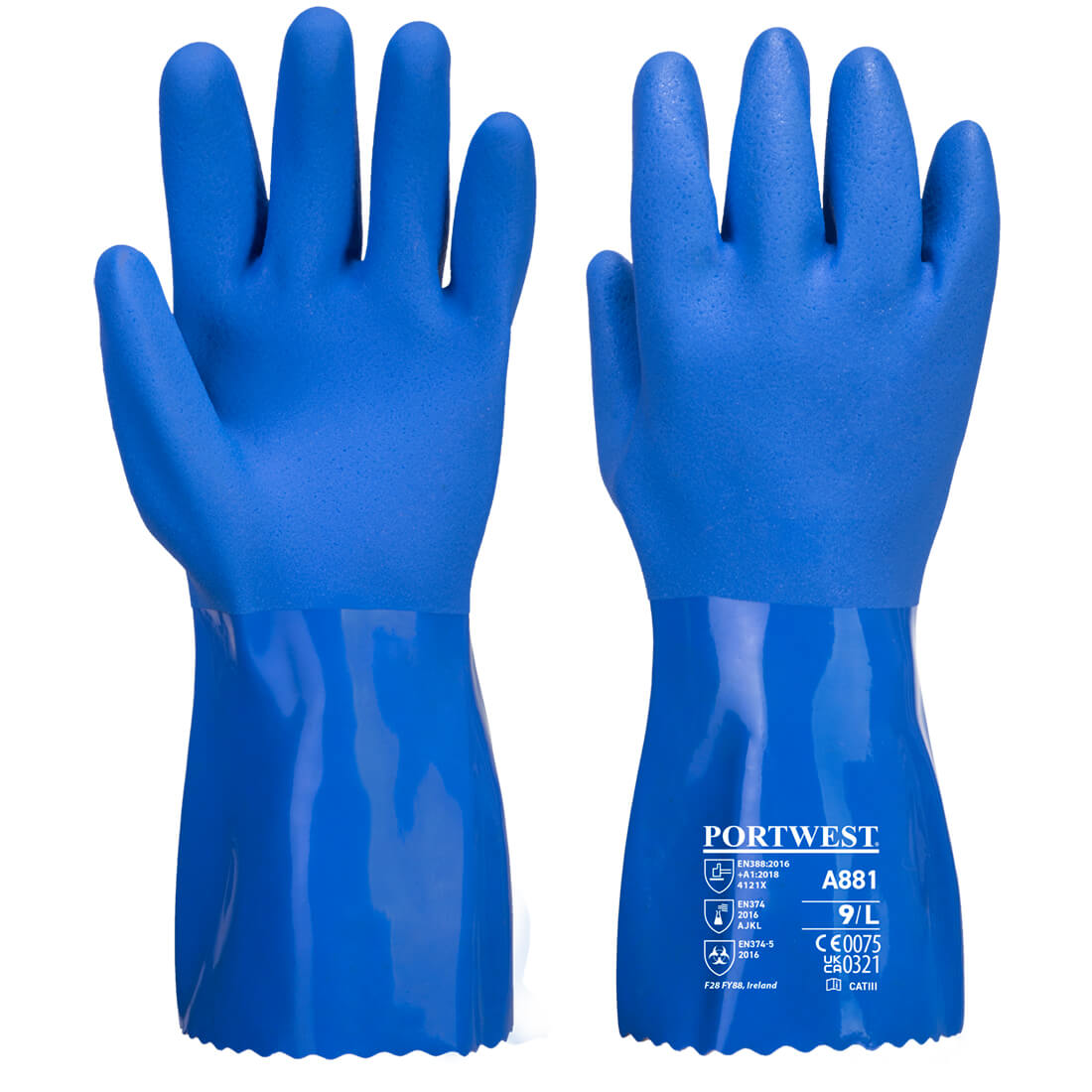 Portwest A881 - Marine Ultra PVC Chem Gauntlet