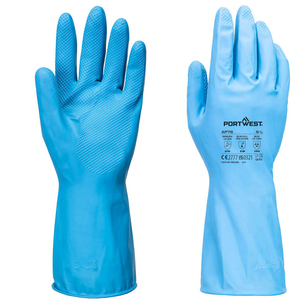 Portwest AP76 - FD Chemical B Latex Light Gauntlet (Pk12)