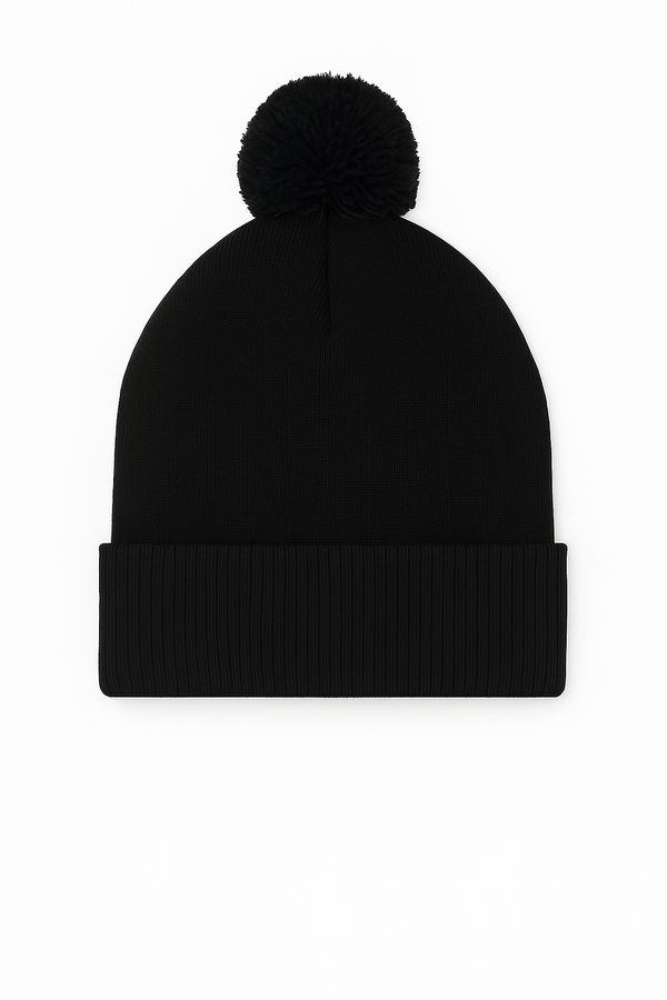 Uneek UC413 - Pom Pom Beanie – Black