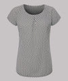 Disley Catriona — Black Leaves — Short Sleeve