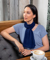 Disley Catriona — Navy Leaves — Short Sleeve