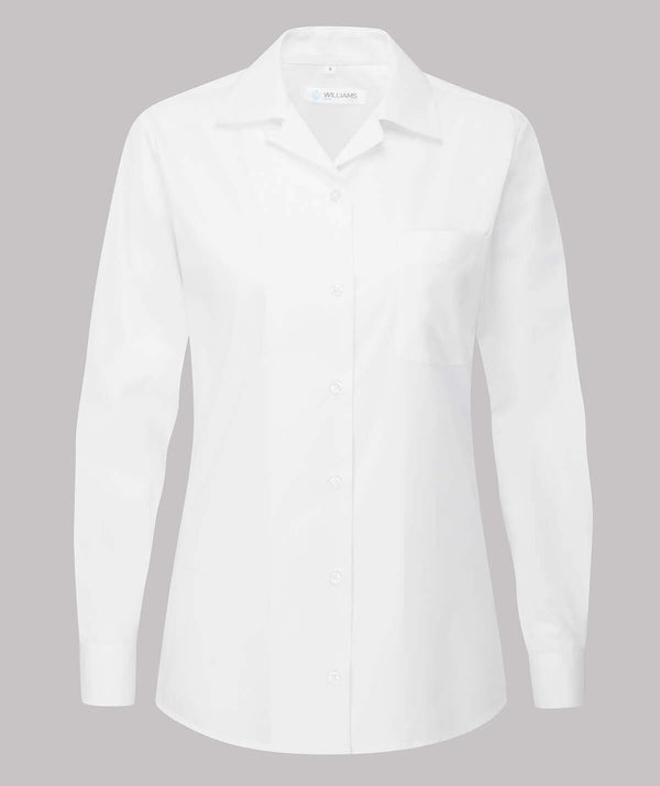 Disley Classic Revere Collar — White — Long Sleeve