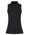Henbury HB477 Women’s sleeveless Coolplus® polo shirt