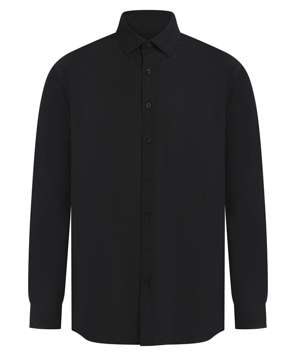 Henbury HB582 Long sleeve ‘cotton-feel’ Coolplus® shirt