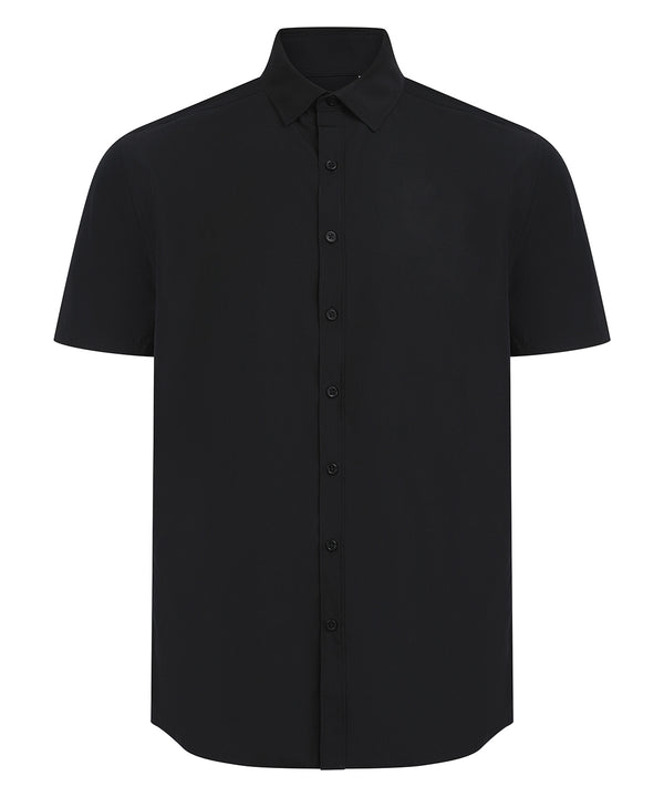 Henbury HB588 Short sleeve ‘cotton-feel’ Coolplus® shirt