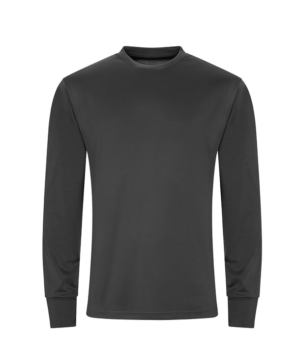 AWDis JC023 Long sleeve active T - Charcoal