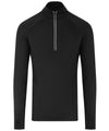 AWDis JC030 Cool Flex long half-zip top - Jet Black