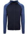 AWDis JC057 Cool contrast zoodie - Navy/Navy Melange