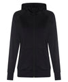 AWDis JC058 Women's cool contrast zoodie - Jet Black