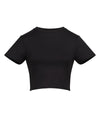 AWDis JC215 Women’s recycled cropped T - Jet Black*