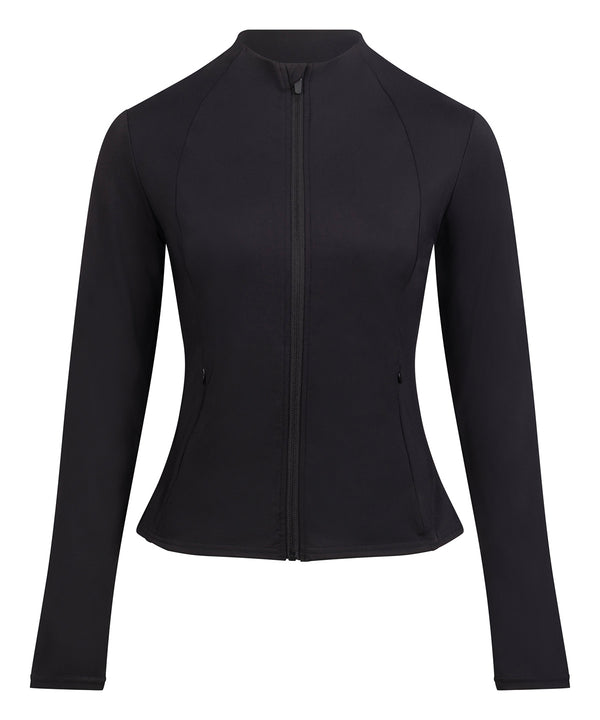 AWDis JC219 Women’s recycled tech-zip jacket - Jet Black