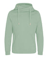 AWDis JH021 Cross neck hoodie - Dusty Green