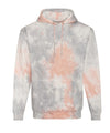 AWDis JH022 Tie dye hoodie - Grey Pink Marble
