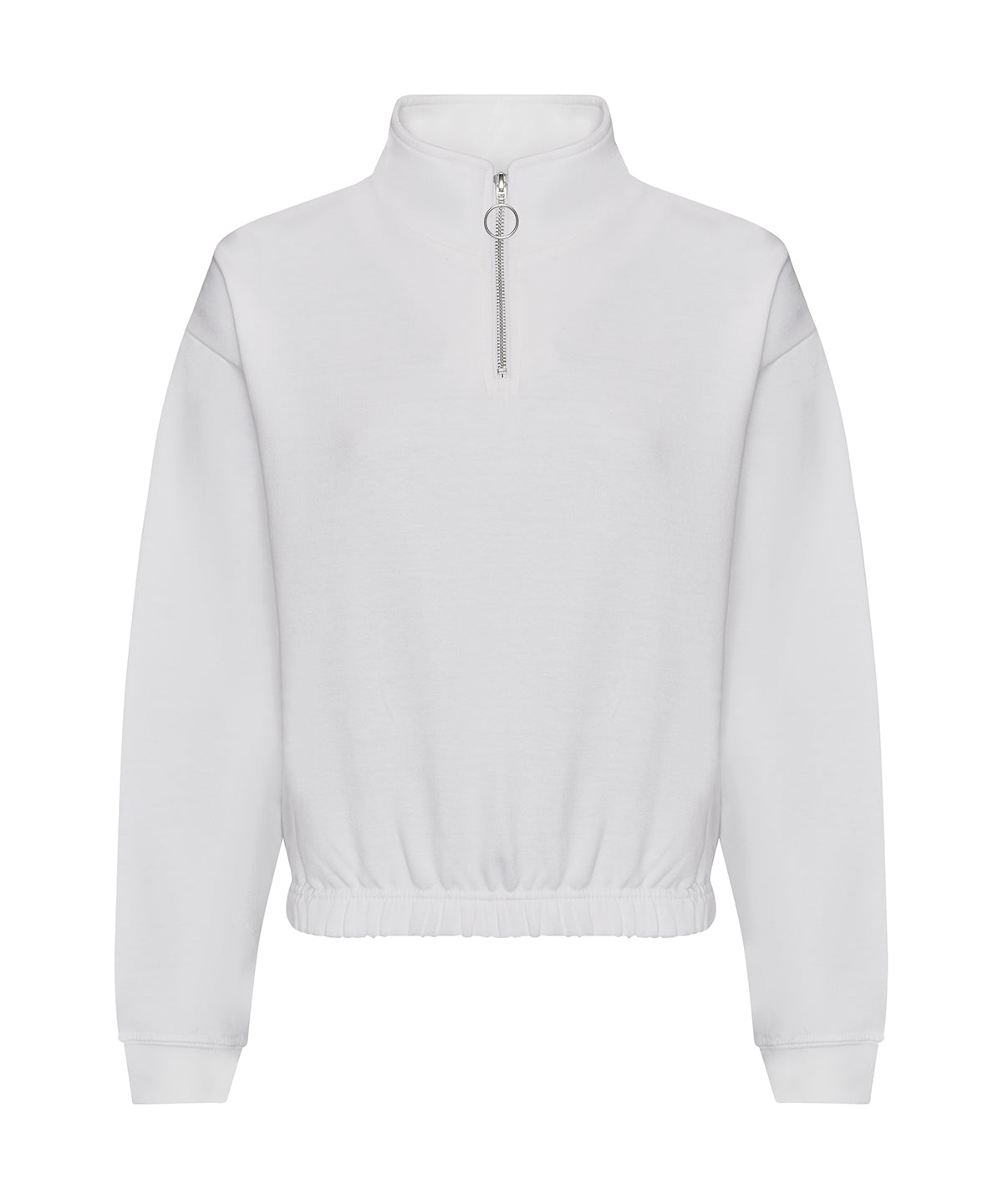 AWDis JH037 Women's cropped ¼-zip sweat - Arctic White