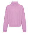 AWDis JH037 Women's cropped ¼-zip sweat - Lavender