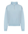 AWDis JH037 Women's cropped ¼-zip sweat - Sky Blue